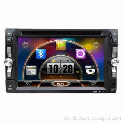2-DIN Universal Car DVD Player with 6.2-inch Digital Display, Bluetooth Function